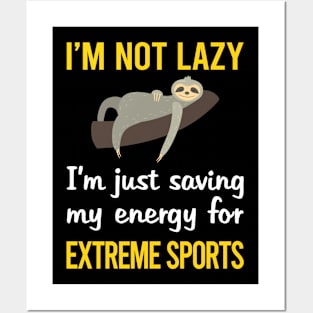 Funny Lazy Extreme Sports Posters and Art